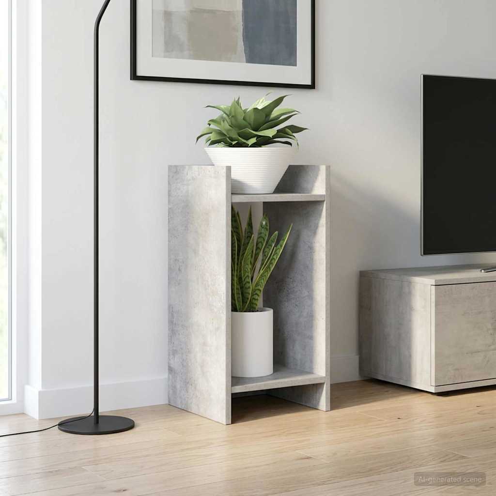 Növényállvány 2 db Beton Szürke 30 x 30 x 60 cm Mérnöki fa