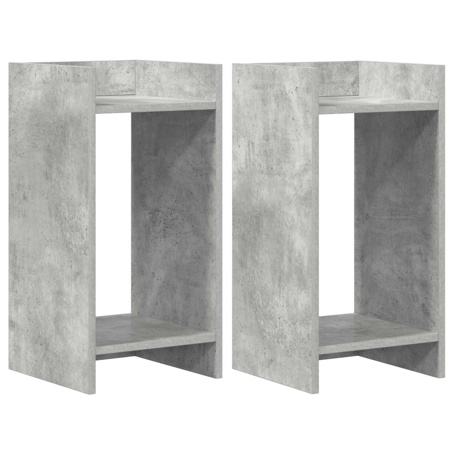 Növényállvány 2 db Beton Szürke 30 x 30 x 60 cm Mérnöki fa