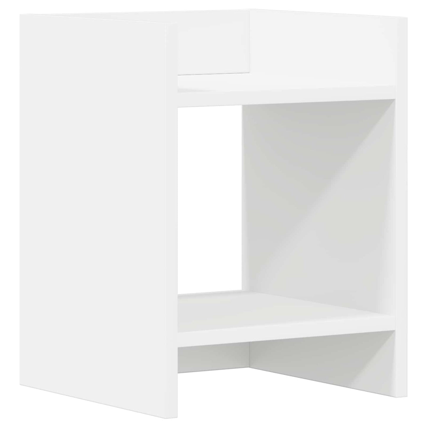 Növényállvány 2 db Fehér 30 x 30 x 40 cm Mérnöki fa