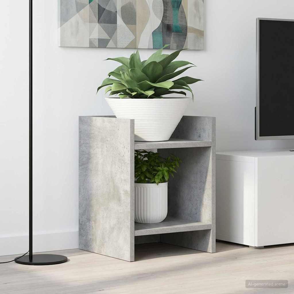 Növényállvány 2 db Beton Szürke 30 x 30 x 40 cm Mérnöki fa