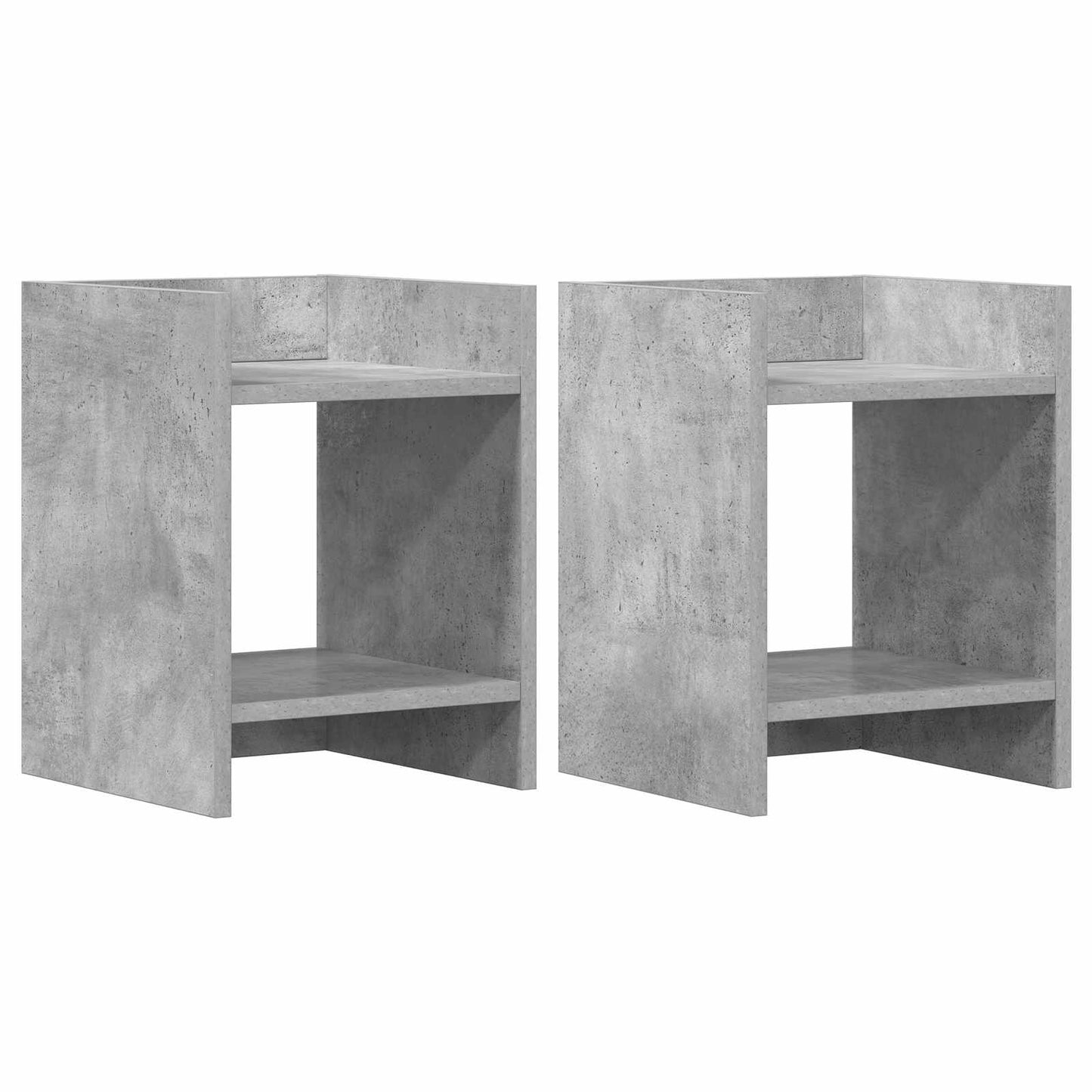 Növényállvány 2 db Beton Szürke 30 x 30 x 40 cm Mérnöki fa
