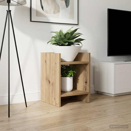 Növényállvány Kézműves Tölgy 30 x 30 x 40 cm Mérnöki fa