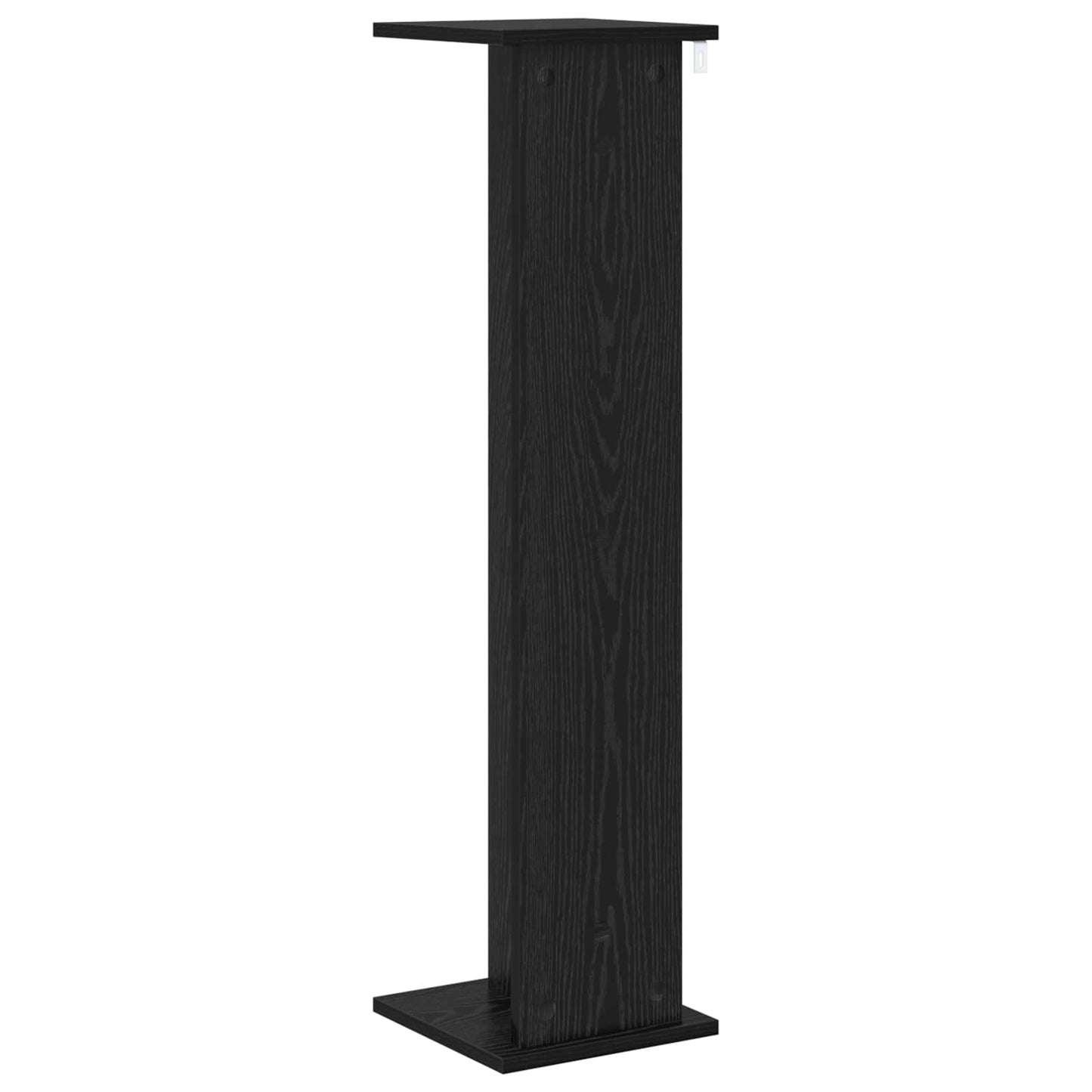 Növényállvány 2 db Fekete Tölgy 25 x 25,5 x 100,5 cm Mérnöki fa