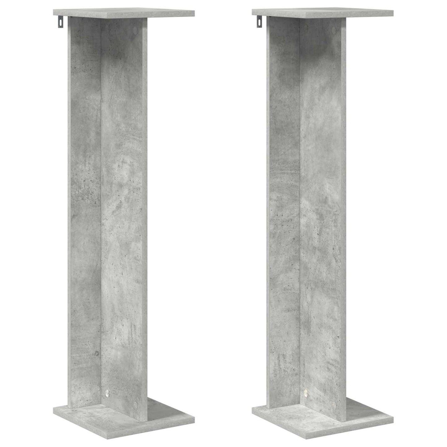 Növényállvány 2 db Beton Szürke 25 x 25,5 x 100,5 cm Mérnöki fa