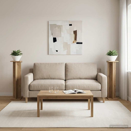Növényállvány 2 pcs Kézműves Tölgy 25 x 25,5 x 100,5 cm