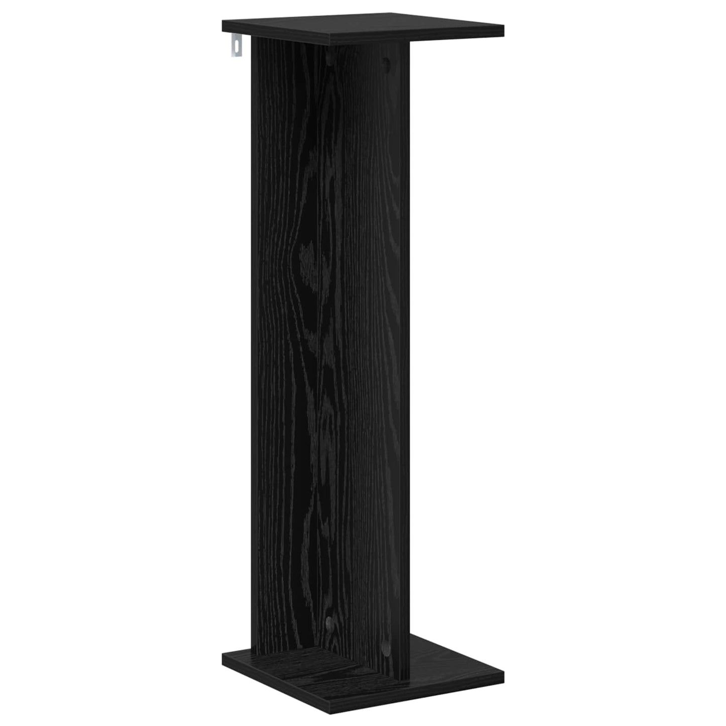 Növényállvány 2 db Fekete Tölgy 25 x 25,5 x 80,5 cm Mérnöki fa