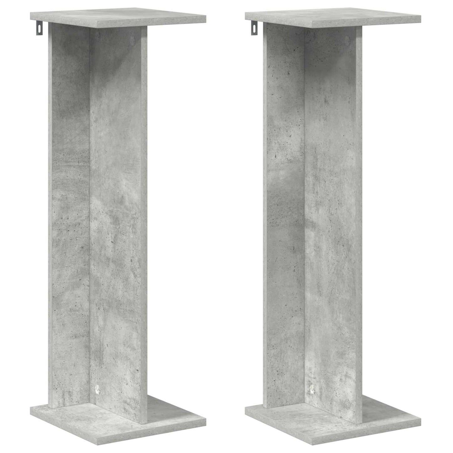 Növényállvány 2 db Beton Szürke 25 x 25,5 x 80,5 cm Mérnöki fa