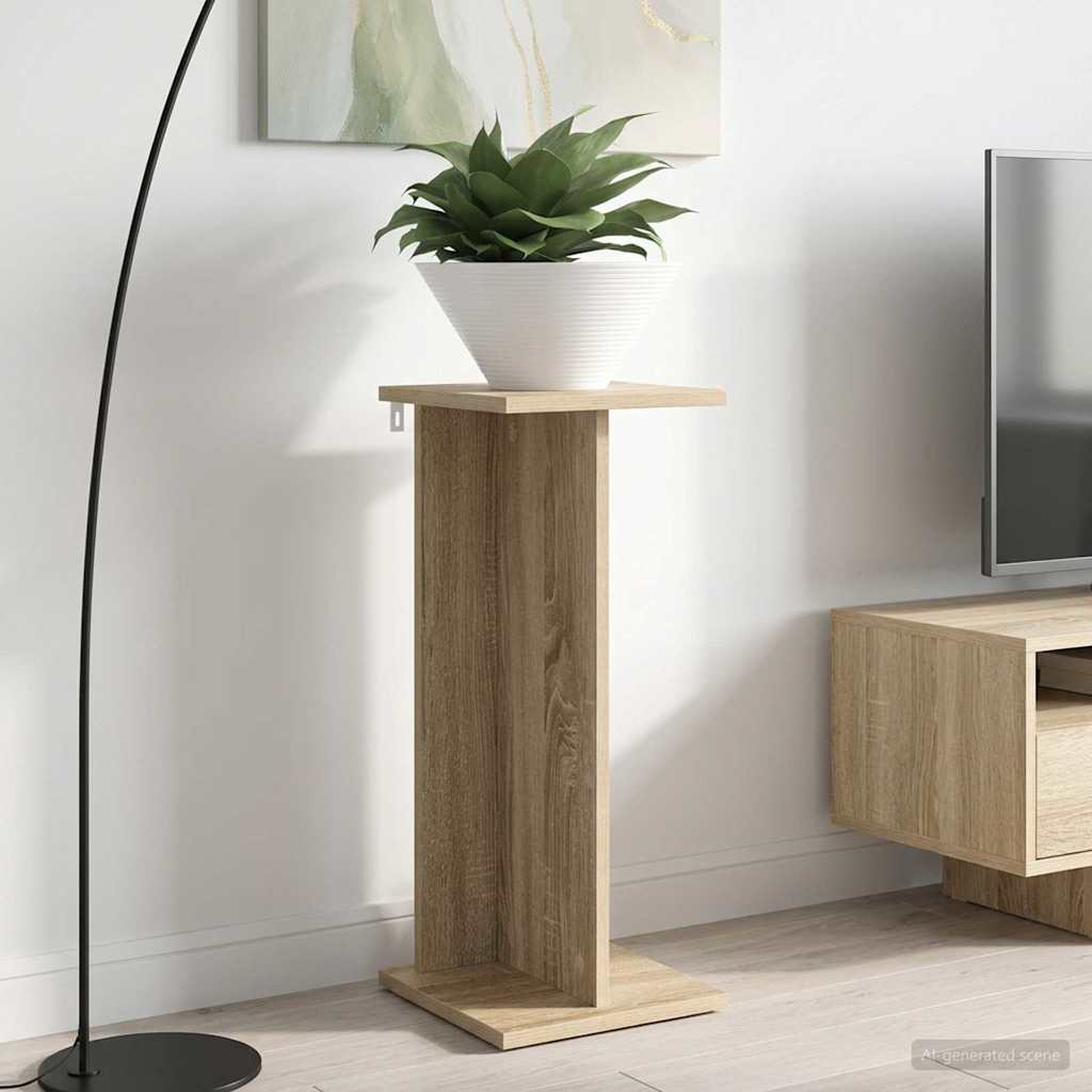 Növényállvány 2 db Sonoma tölgy 25 x 25,5 x 60,5 cm Mérnöki fa