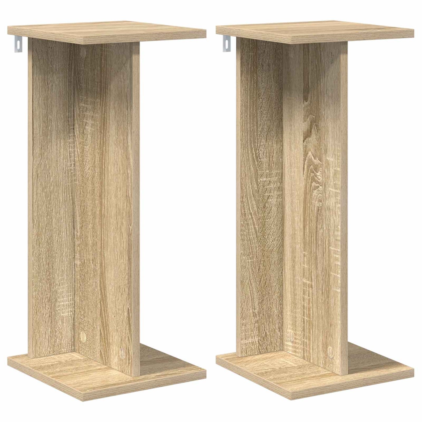 Növényállvány 2 db Sonoma tölgy 25 x 25,5 x 60,5 cm Mérnöki fa