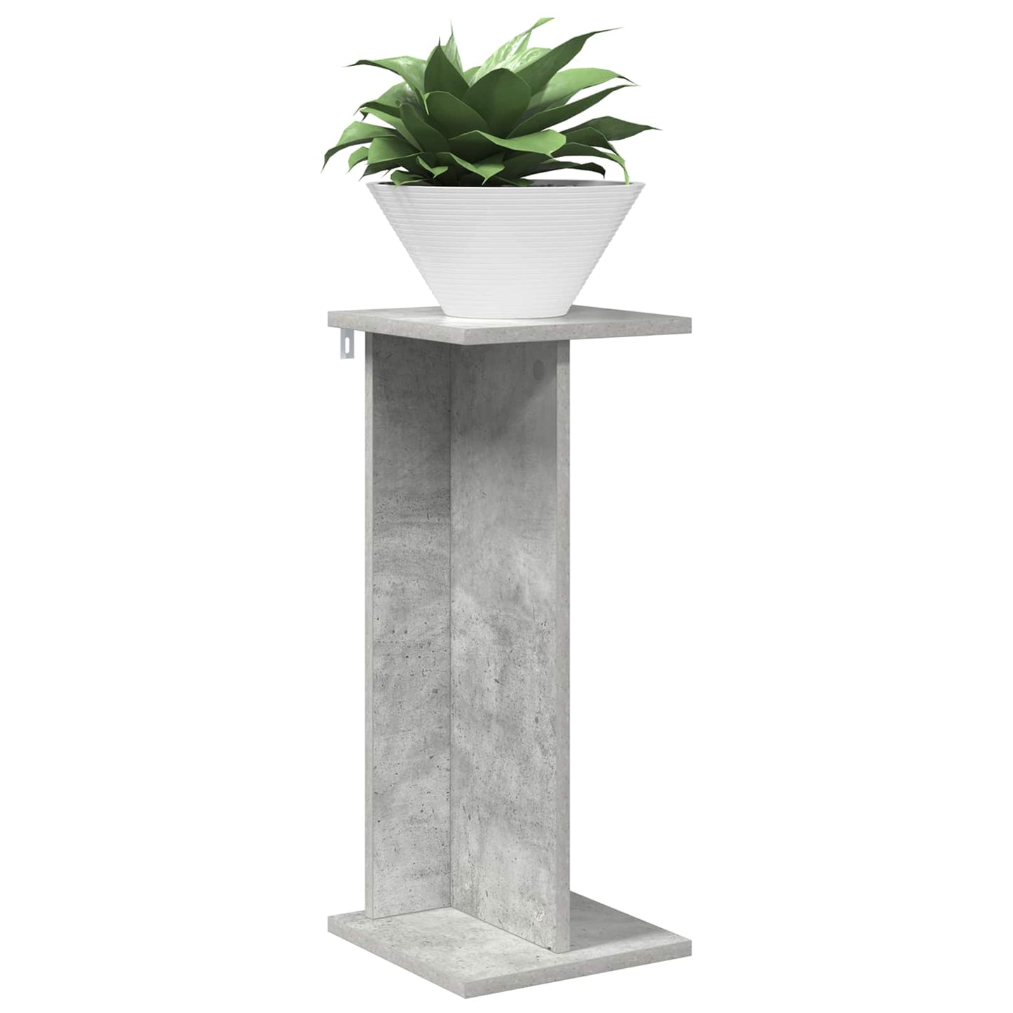 Növényállvány Beton Szürke 25 x 25,5 x 60,5 cm Mérnöki fa
