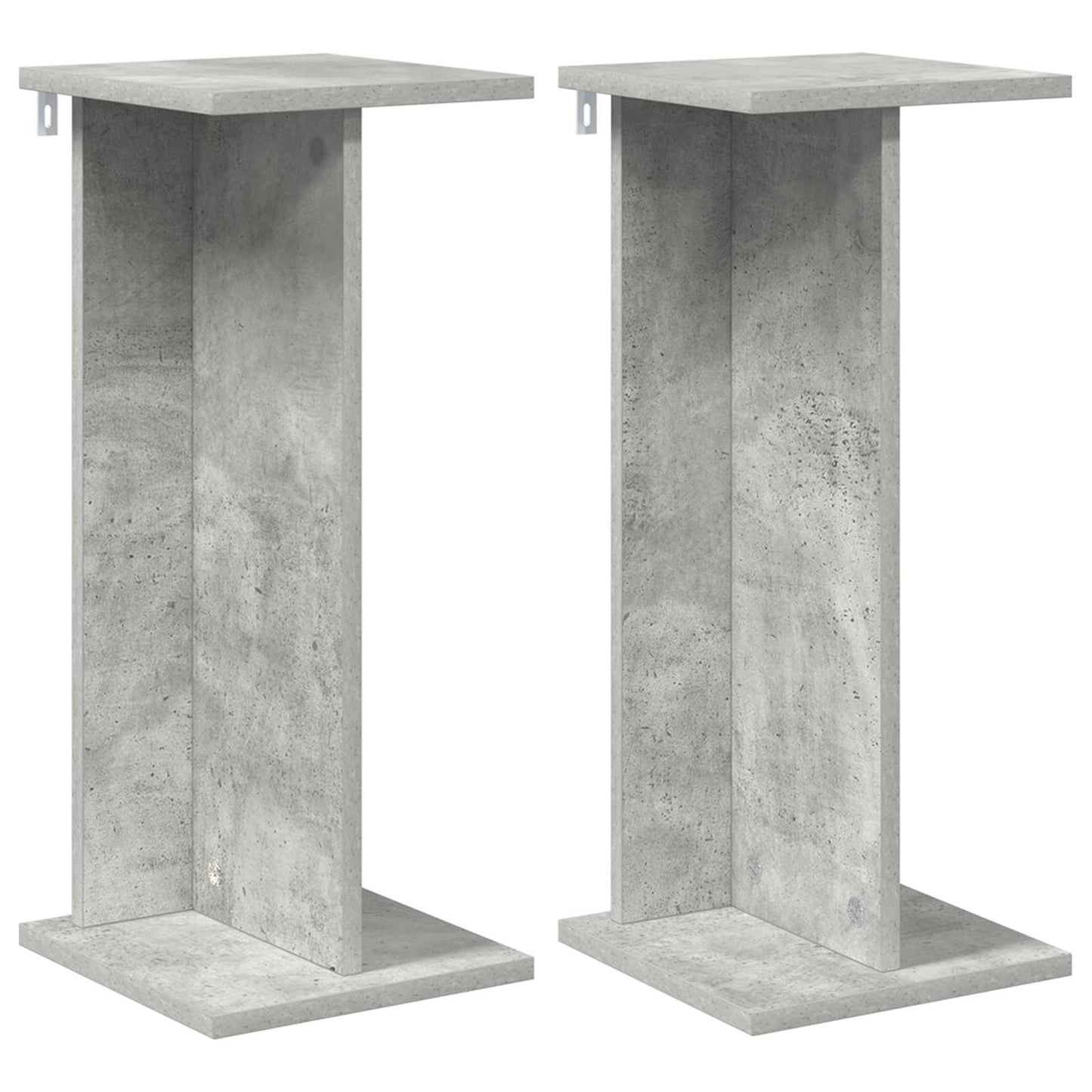 Növényállvány 2 db Beton Szürke 25 x 25,5 x 60,5 cm Mérnöki fa