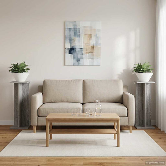 Növényállvány 2 pcs Szürke Sonoma 25 x 25,5 x 60,5 cm