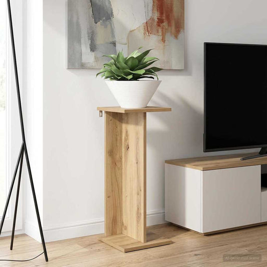 Növényállvány 2 pcs Kézműves Tölgy 25 x 25,5 x 60,5 cm