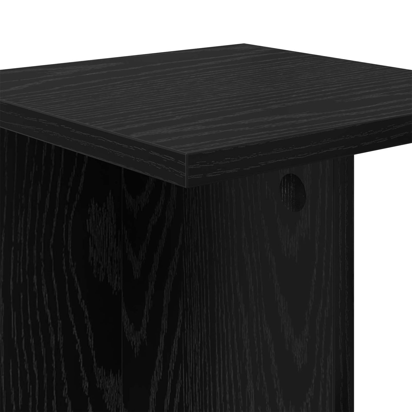 Növényállvány 2 pcs Fekete Tölgy 25 x 25,5 x 40,5 cm Mérnöki fa