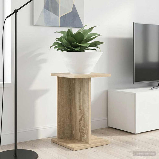 Növényállvány 2 pcs Sonoma tölgy 25 x 25,5 x 40,5 cm Mérnöki fa