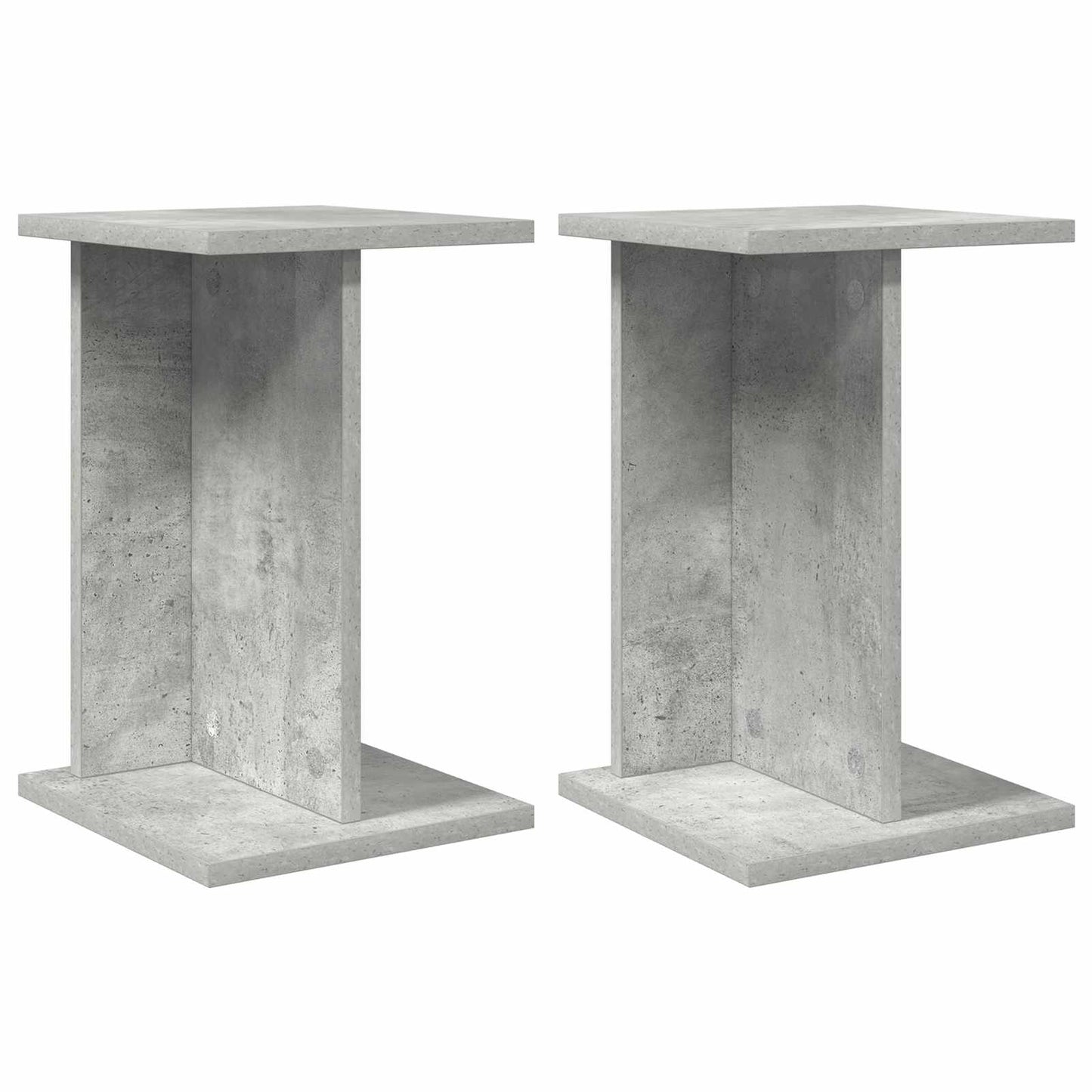 Növényállvány 2 db Beton Szürke 25 x 25,5 x 40,5 cm Mérnöki fa