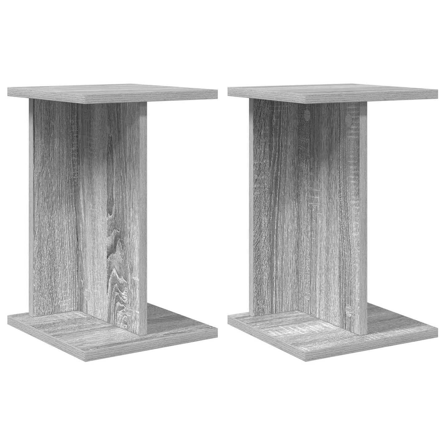 Növényállvány 2 db Szürke Sonoma 25 x 25,5 x 40,5 cm Mérnöki fa