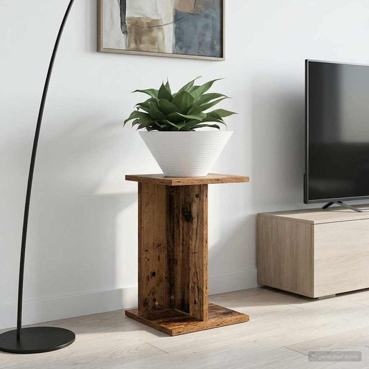 Növényállvány 2 pcs Öreg fa 25 x 25,5 x 40,5 cm Mérnöki fa
