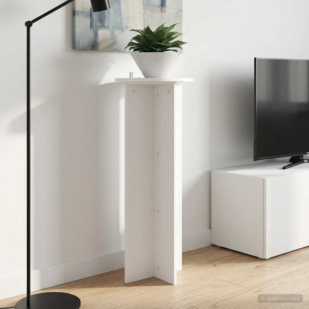 Növényállvány 2 pcs Fehér Ø40 x 100 cm Szerelt Fa