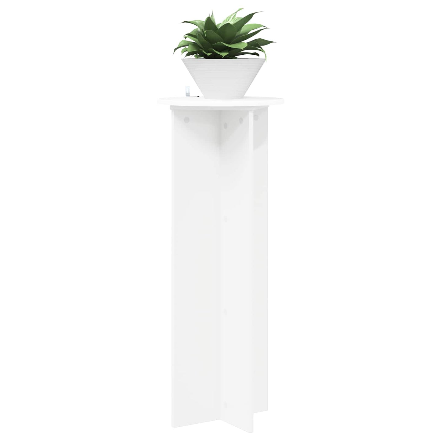 Növényállvány 2 pcs Fehér Ø40 x 100 cm Szerelt Fa