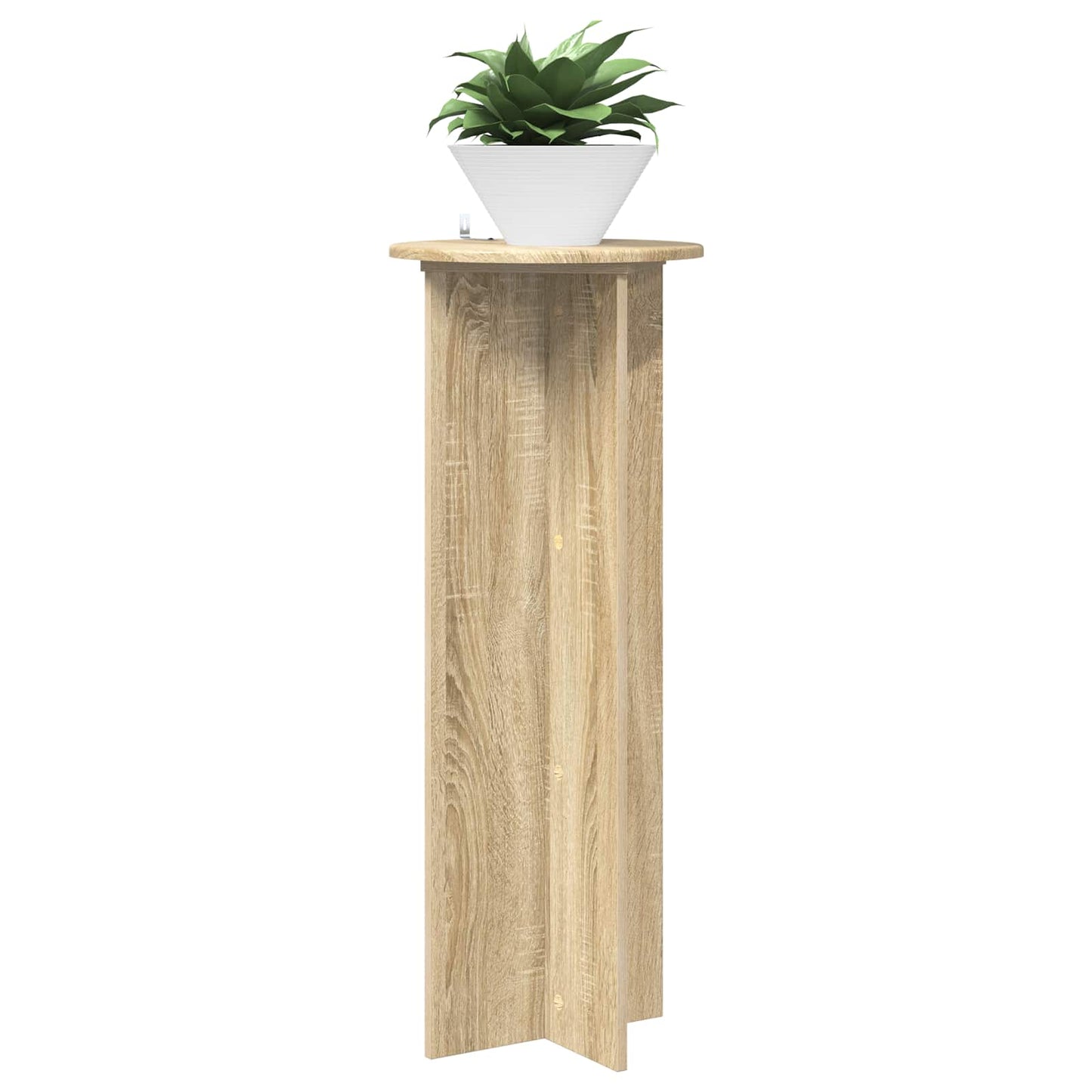Növényállvány 2 pcs Sonoma Tölgy Ø40 x 100 cm Szerelt Fa