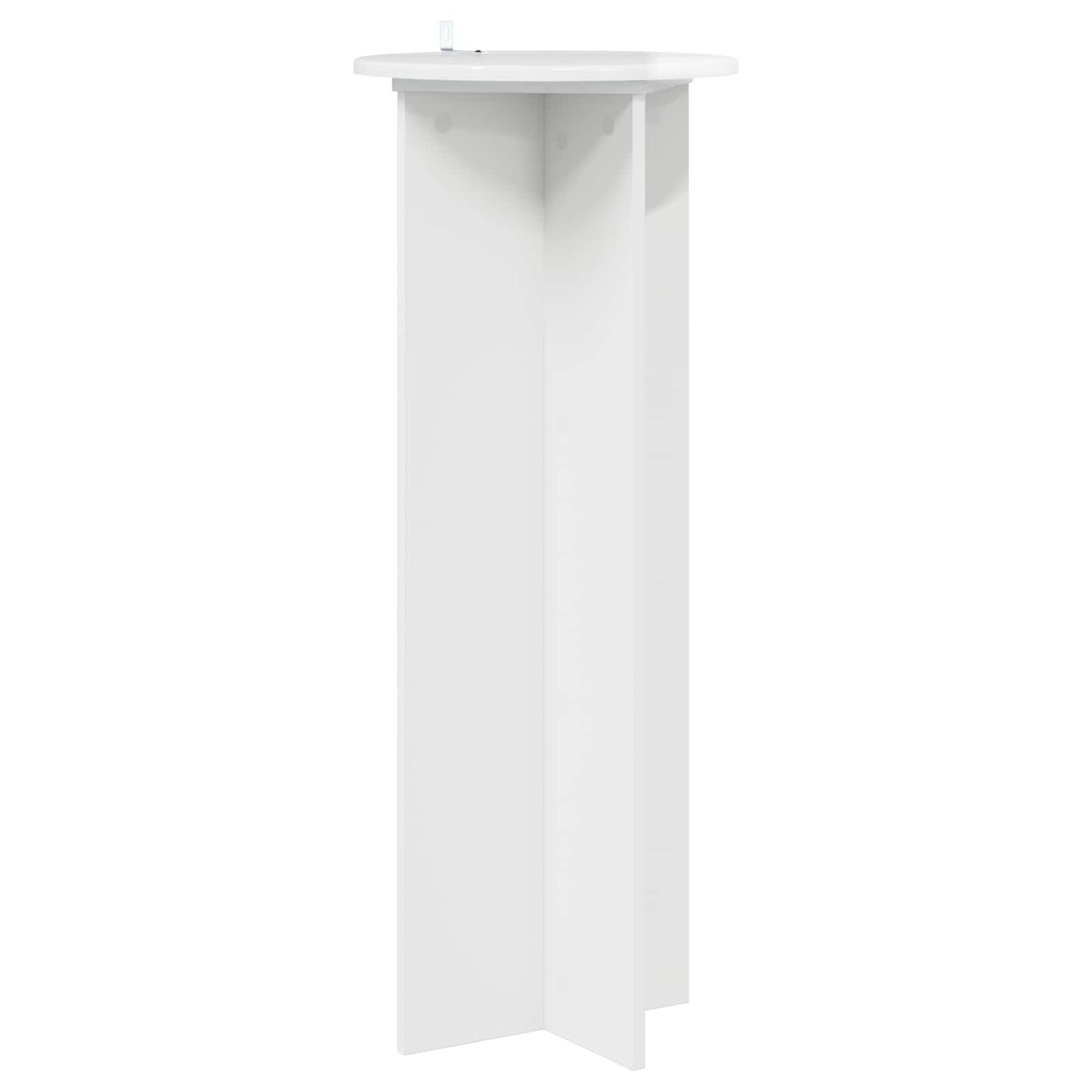 Növényállvány 2 pcs Magasfényű Fehér Ø40 x 100 cm Szerelt Fa