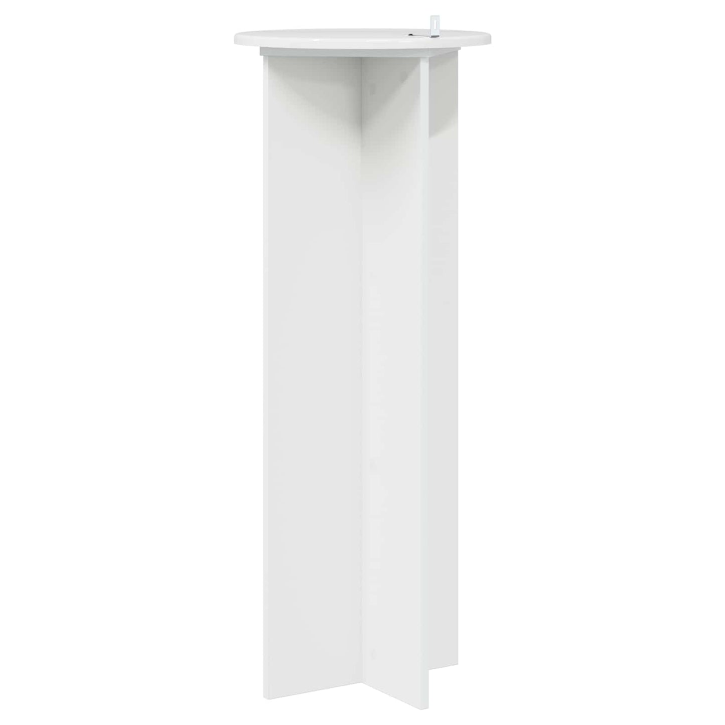 Növényállvány 2 pcs Magasfényű Fehér Ø40 x 100 cm Szerelt Fa