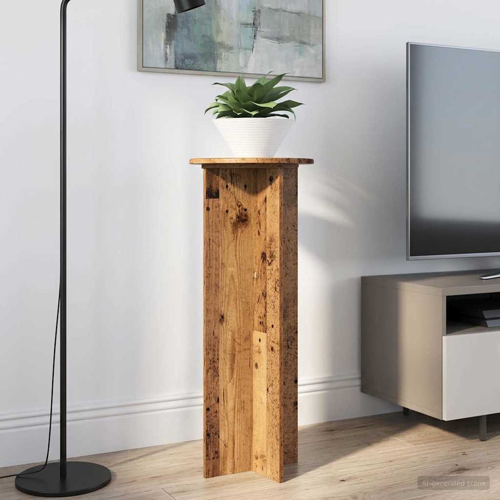 Növényállvány 2 pcs Antik Fa Ø40 x 100 cm Szerelt Fa