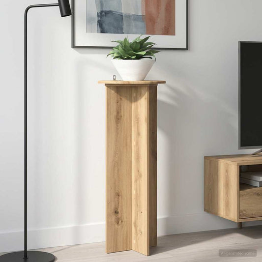 Növényállvány 2 pcs Kézműves Tölgy Ø40 x 100 cm Szerelt Fa