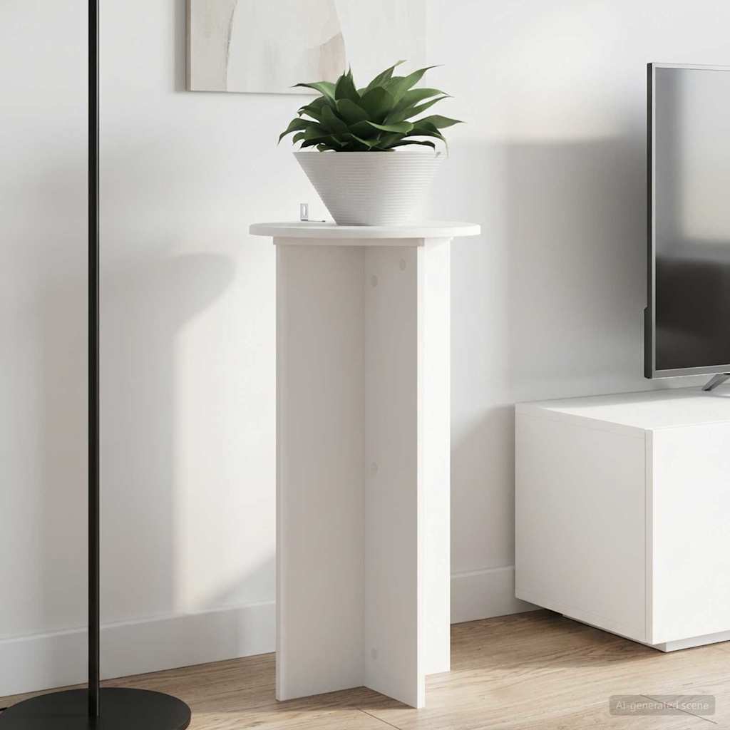 Növényállvány 2 pcs Fehér Ø40 x 80 cm Szerelt Fa