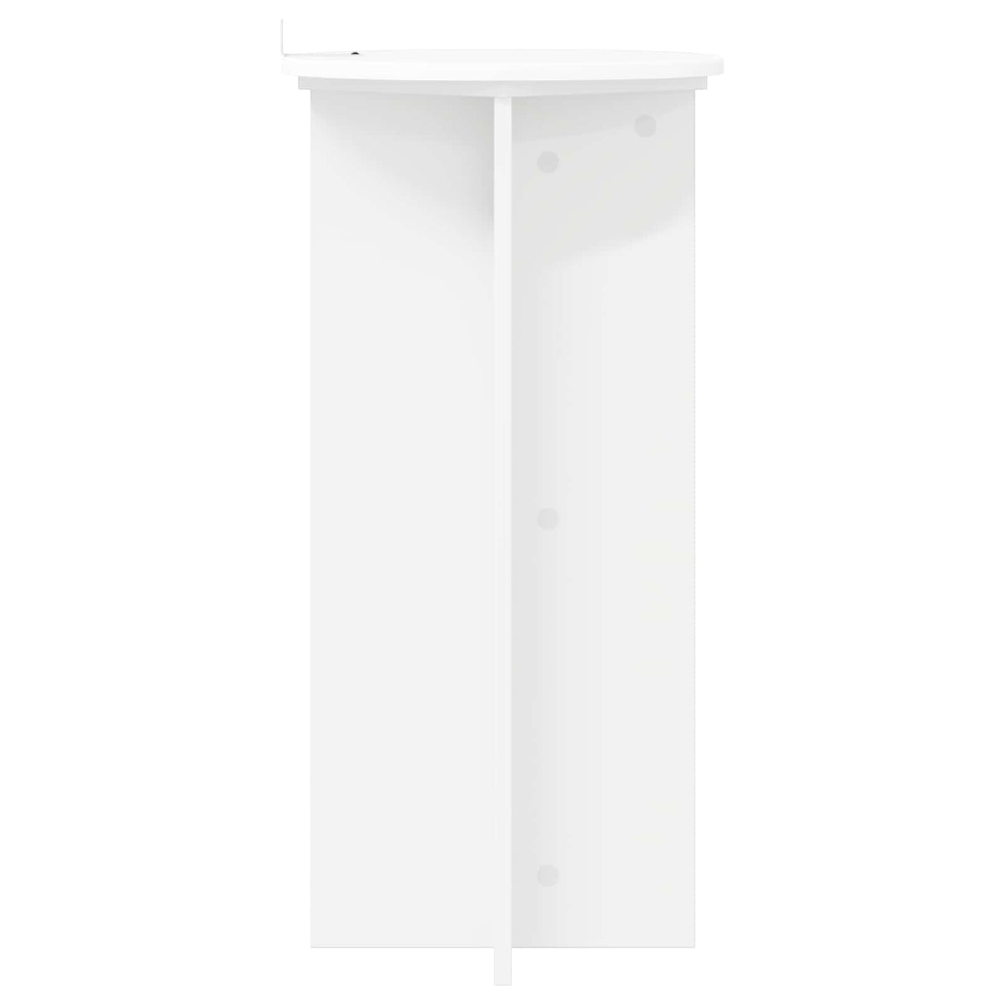 Növényállvány 2 pcs Fehér Ø40 x 80 cm Szerelt Fa