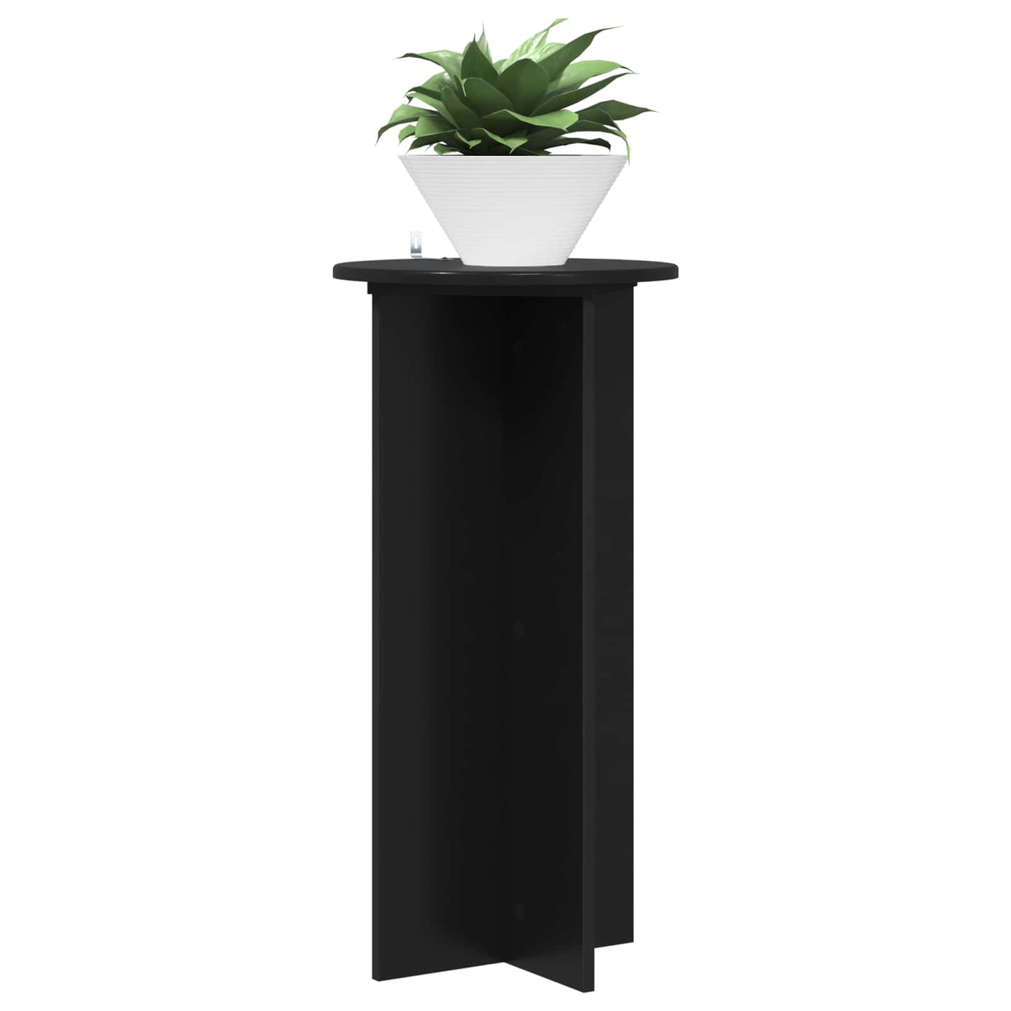 Növényállvány 2 pcs Fekete 40 x 40 x 80 cm Szerelt Fa