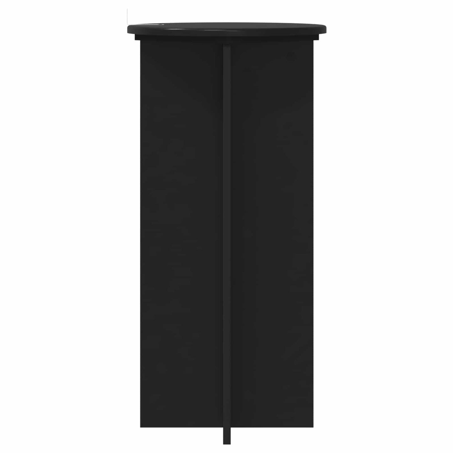 Növényállvány 2 pcs Fekete 40 x 40 x 80 cm Szerelt Fa