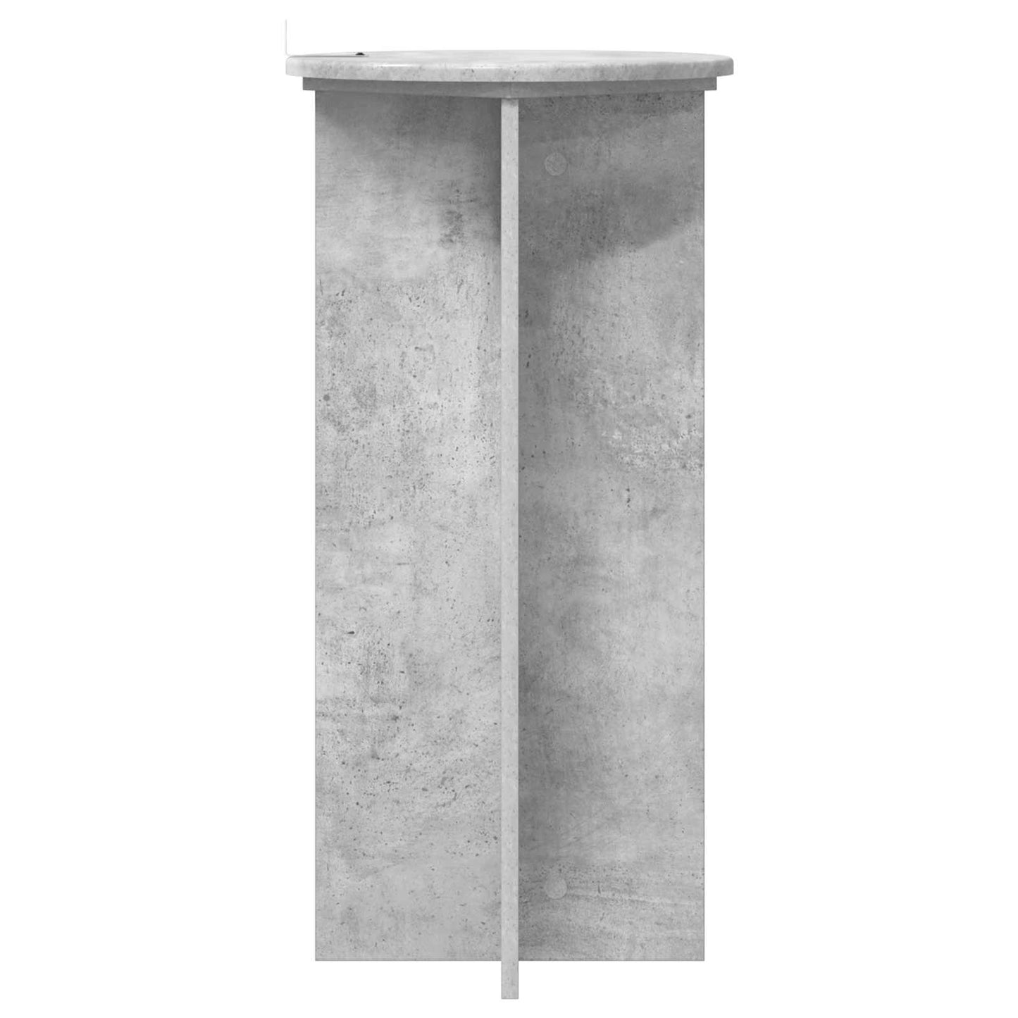Növényállvány 2 pcs Betonszürke 40 x 40 x 80 cm Szerelt Fa