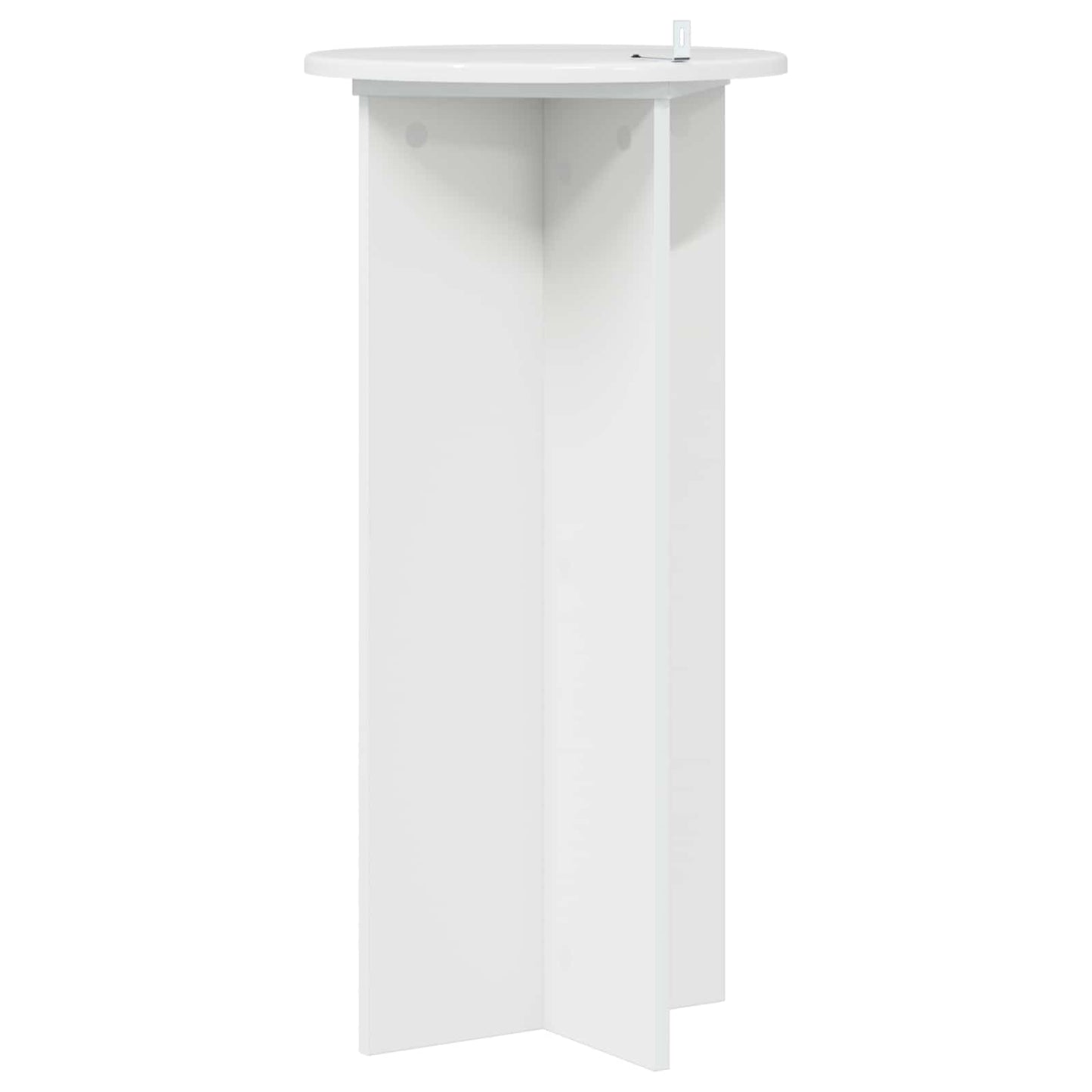 Növényállvány 2 pcs Magasfényű Fehér 40 x 40 x 80 cm Szerelt Fa
