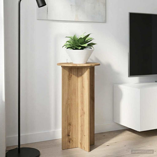 Növényállvány 2 pcs Kézműves Tölgy 40 x 40 x 80 cm Szerelt Fa