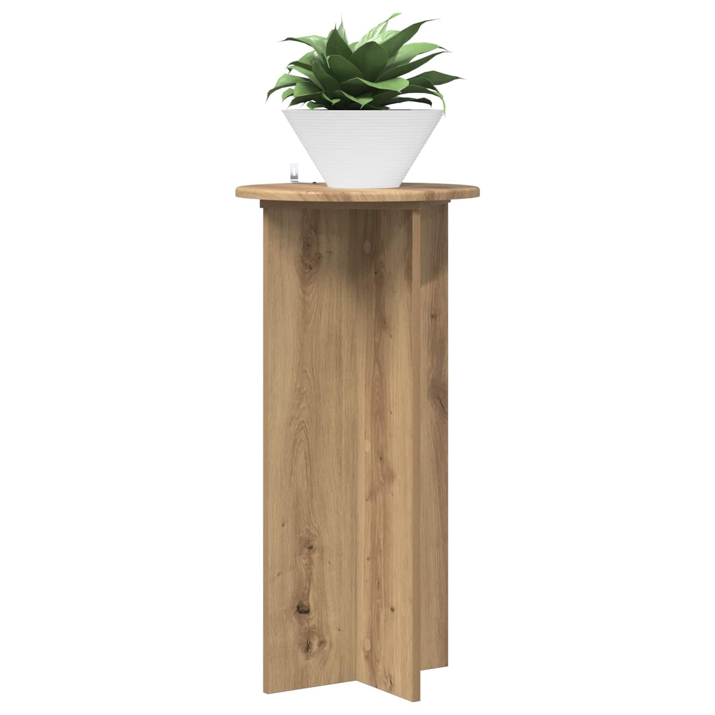 Növényállvány 2 db Kézműves Tölgy 40 x 40 x 80 cm Szerelt Fa