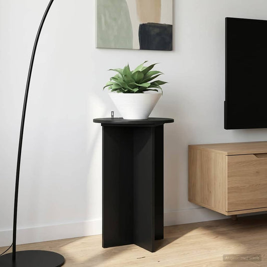 Növényállvány 2 pcs Fekete Ø40 x 60 cm Szerelt Fa