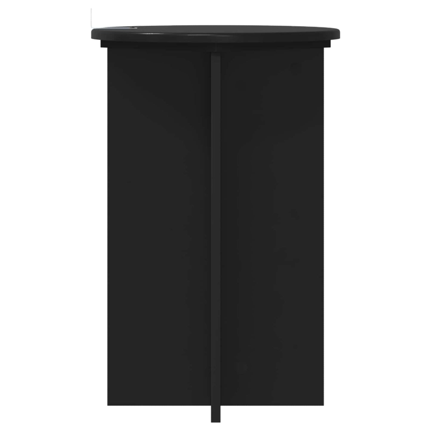 Növényállvány 2 pcs Fekete Ø40 x 60 cm Szerelt Fa