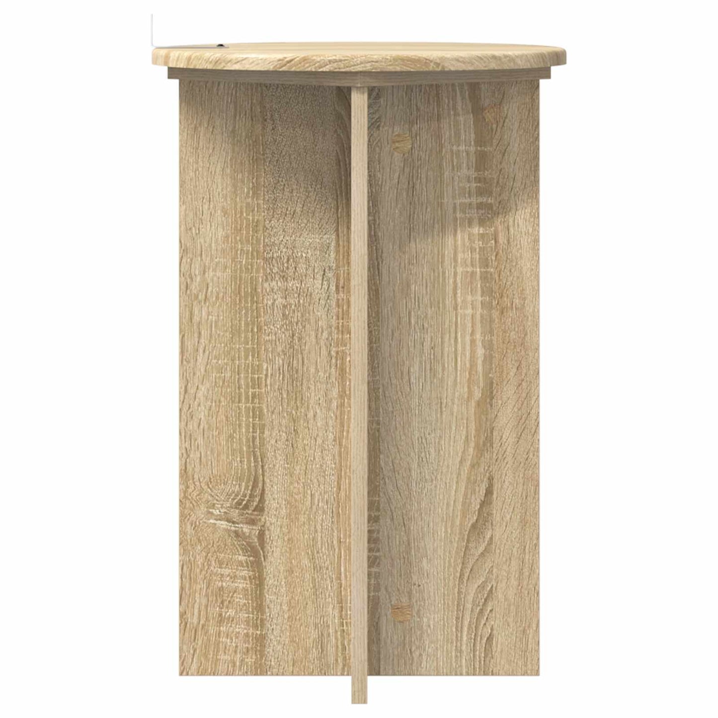 Növényállvány 2 pcs Sonoma Tölgy Ø40 x 60 cm Szerelt Fa