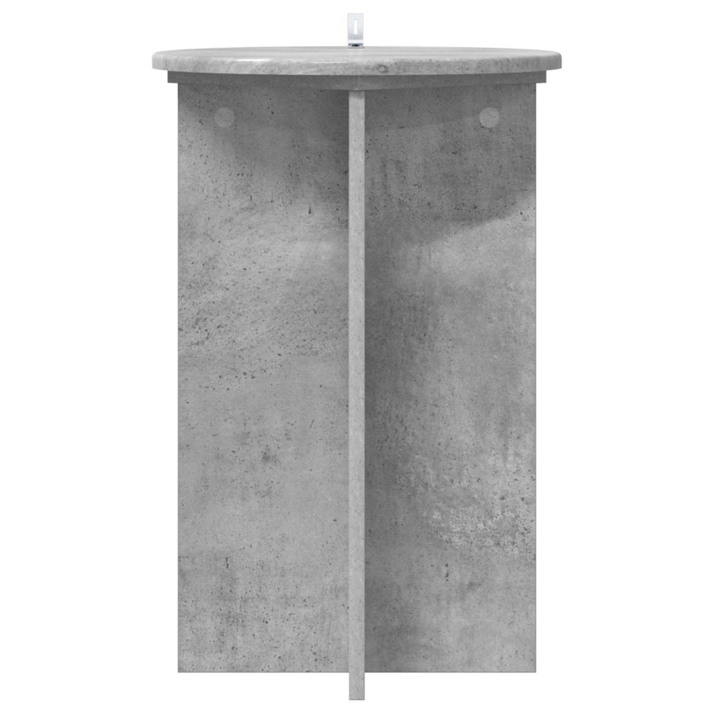 Növényállvány 2 pcs Betonszürke Ø40 x 60 cm Szerelt Fa