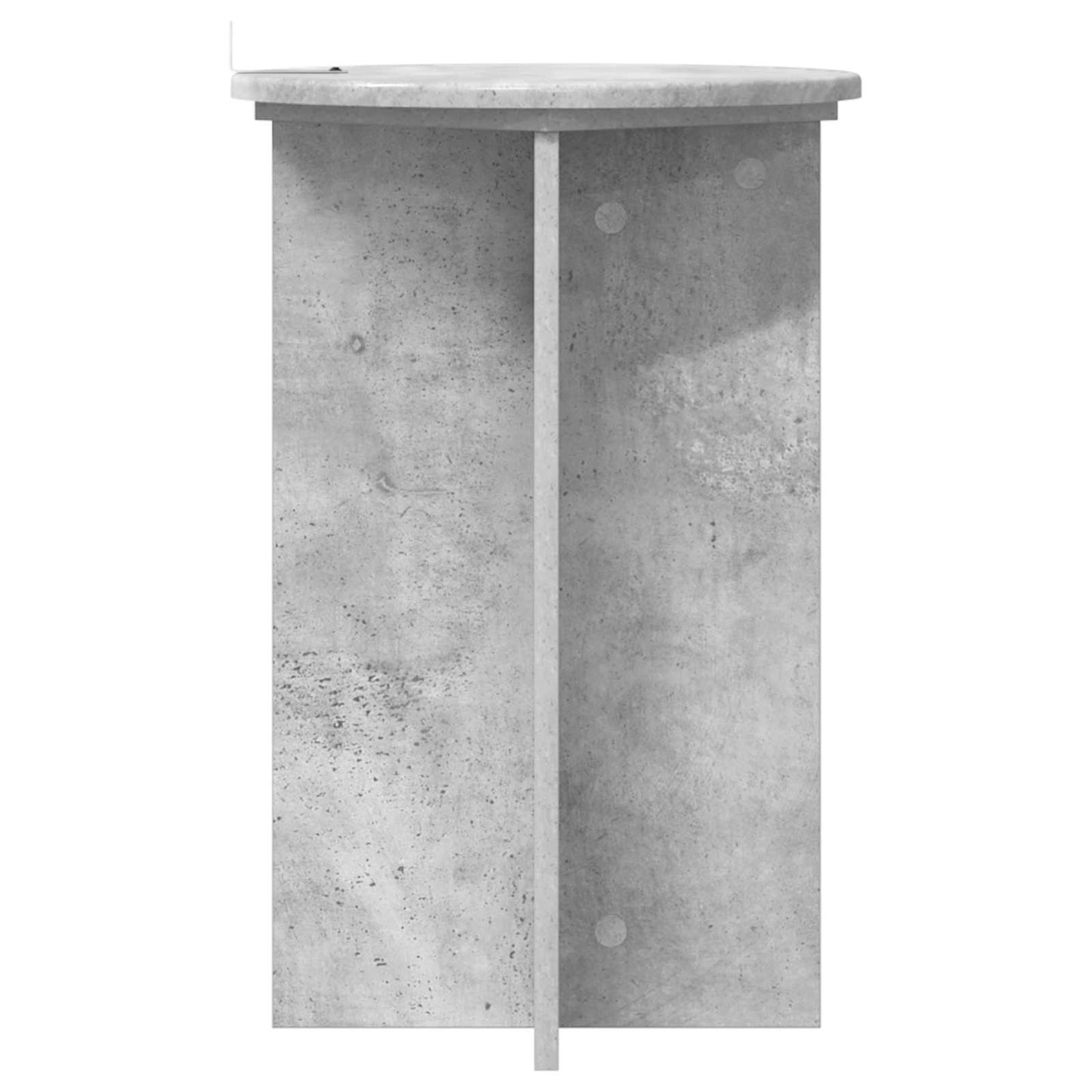 Növényállvány 2 pcs Betonszürke Ø40 x 60 cm Szerelt Fa
