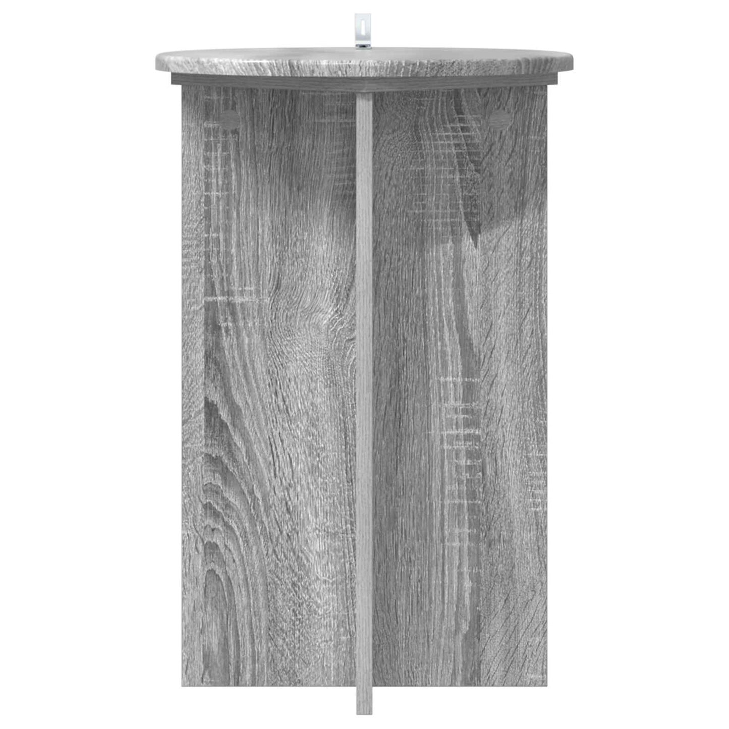 Növényállvány 2 pcs Szürke Sonoma Ø40 x 60 cm Szerelt Fa