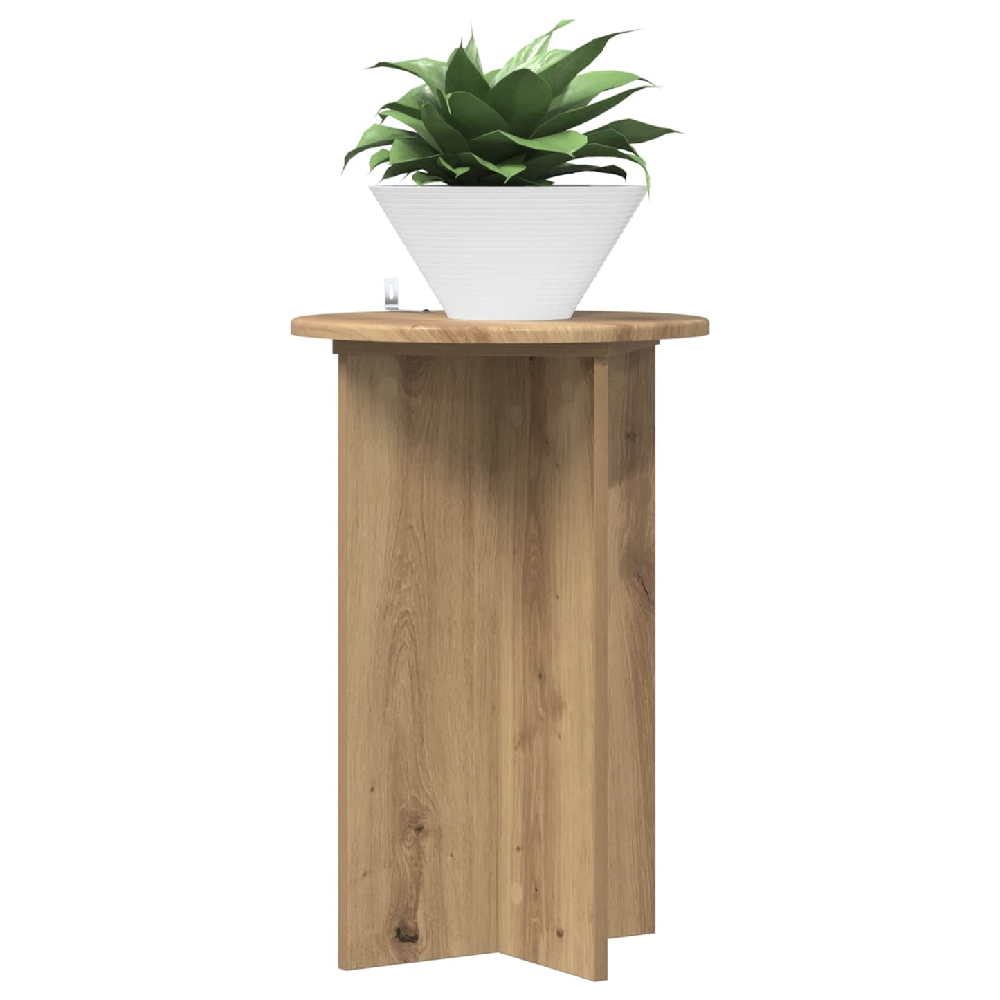 Növényállvány 2 db Kézműves Tölgy Ø40 x 60 cm Szerelt Fa