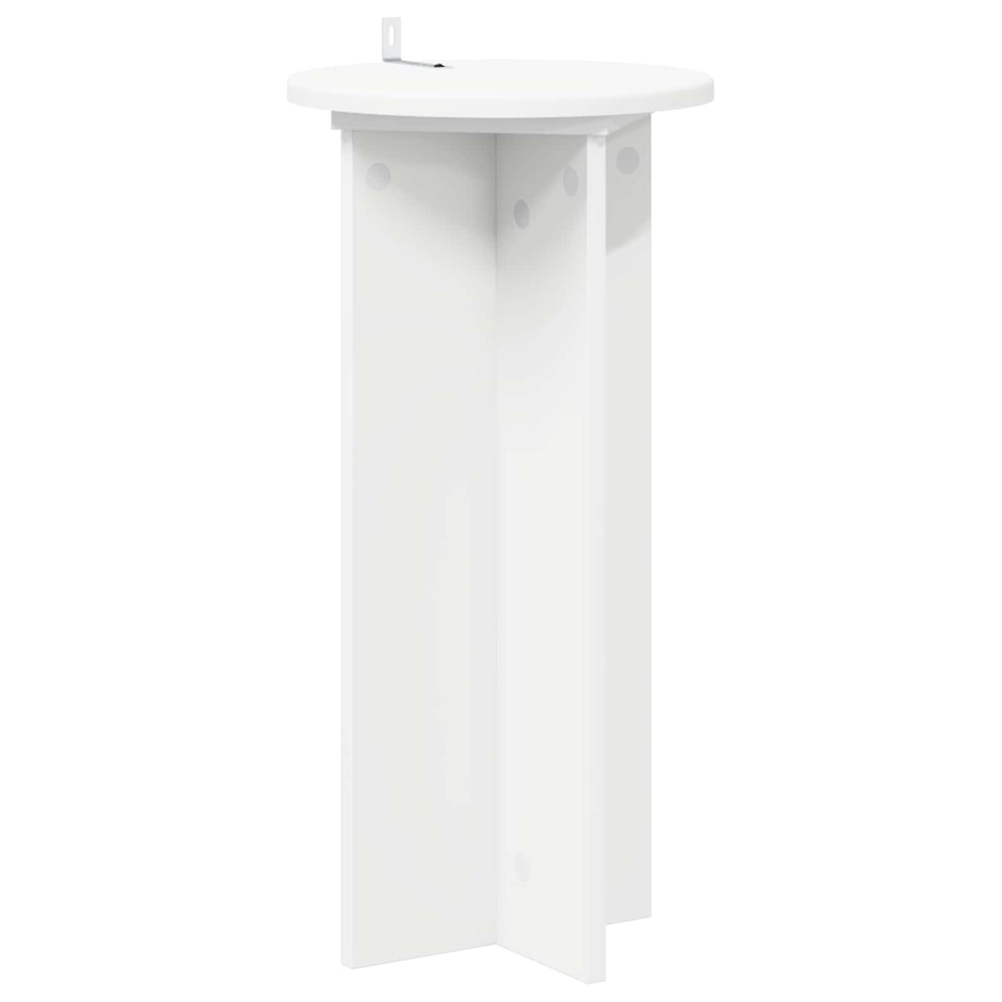 Növényállvány 2 pcs Fehér Ø29,5 x 60 cm Szerelt Fa
