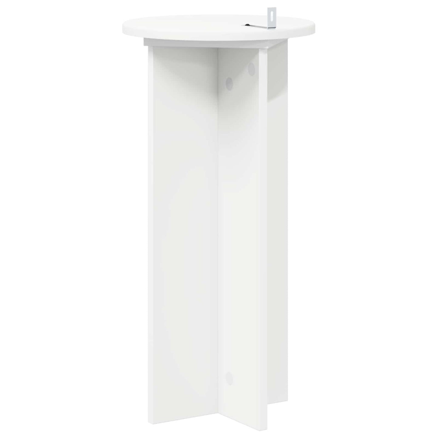 Növényállvány 2 pcs Fehér Ø29,5 x 60 cm Szerelt Fa