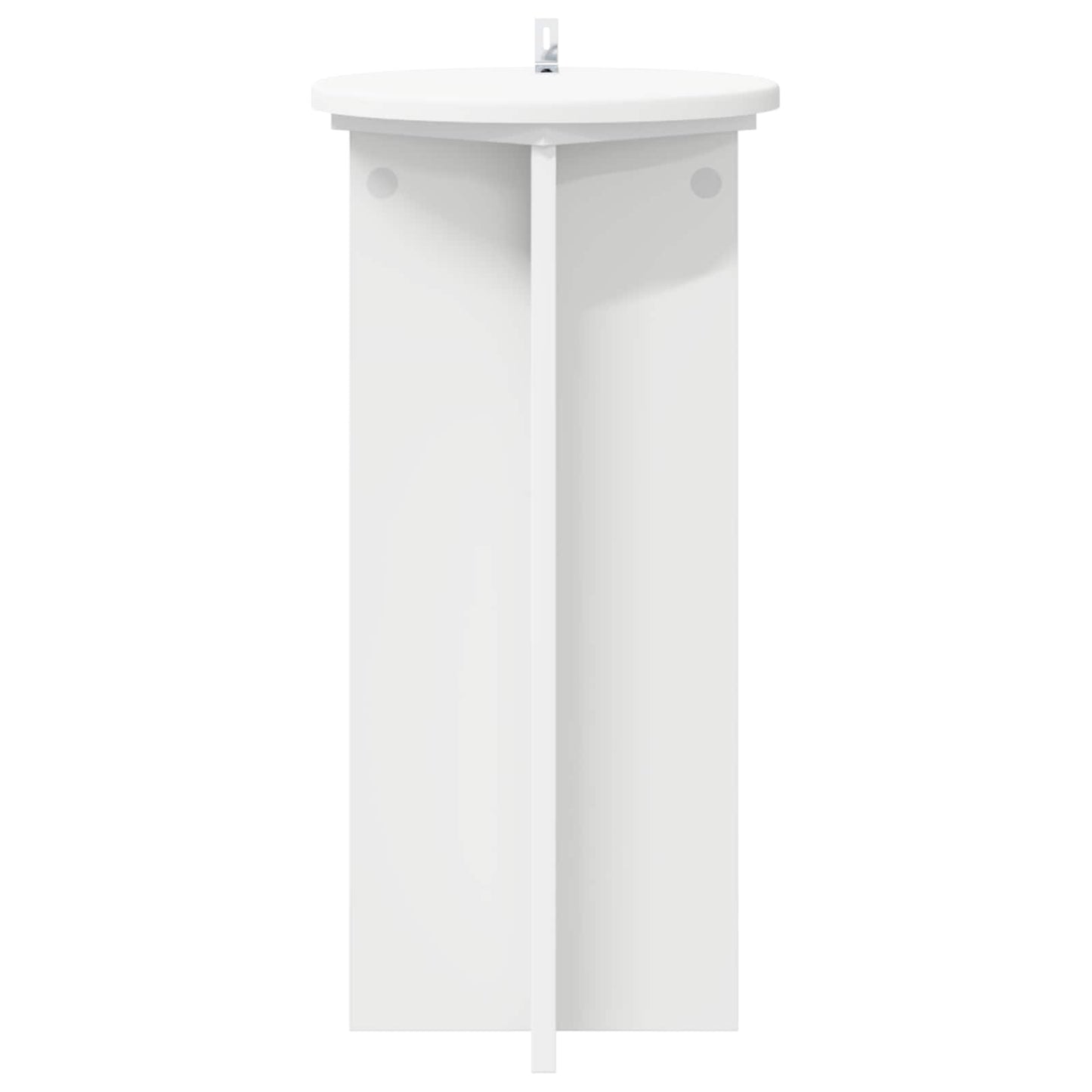 Növényállvány 2 pcs Fehér Ø29,5 x 60 cm Szerelt Fa