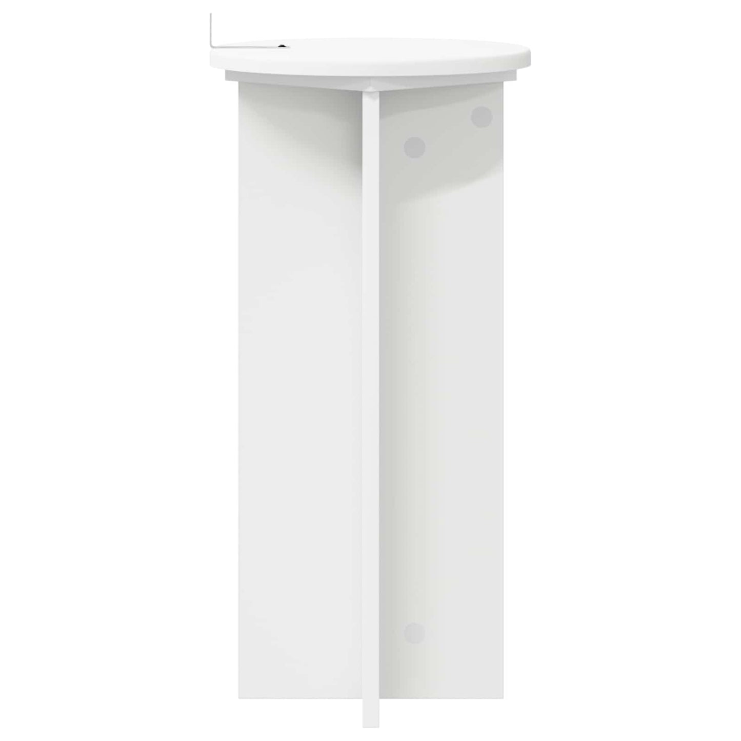Növényállvány 2 pcs Fehér Ø29,5 x 60 cm Szerelt Fa