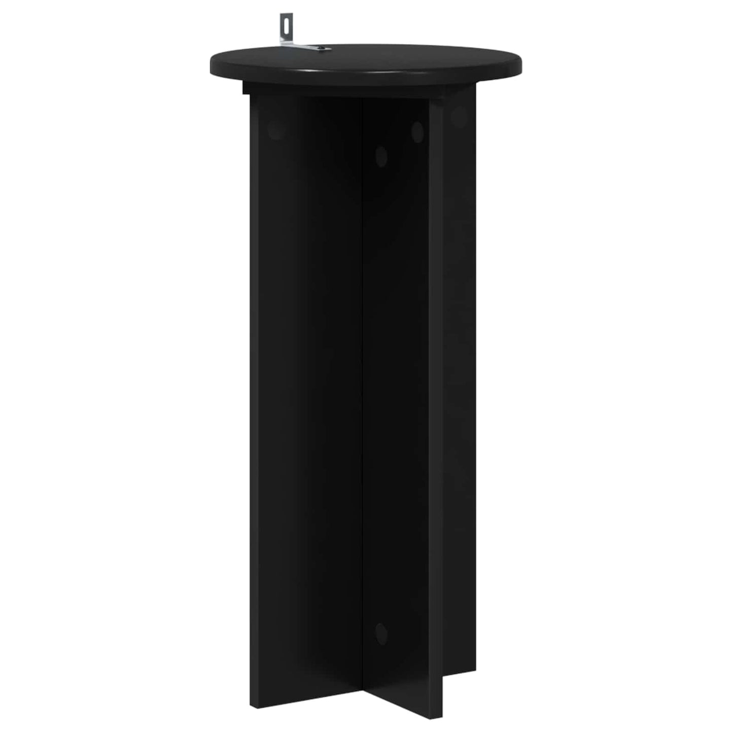 Növényállvány 2 pcs Fekete 29,5 x 29,5 x 60 cm Szerelt Fa