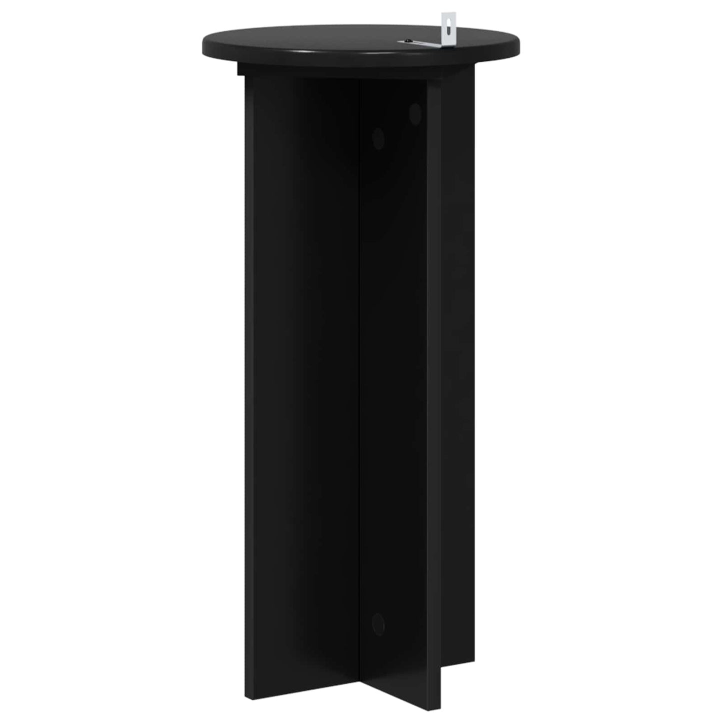 Növényállvány 2 pcs Fekete 29,5 x 29,5 x 60 cm Szerelt Fa